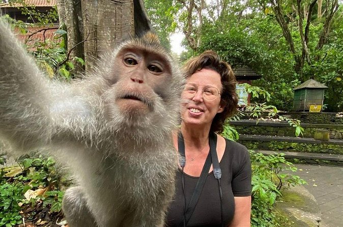 Ubud Private Tour: Waterfall, Monkey Forest, Rice Terrace, Temple - Tegenungan Waterfall and the fresh spray