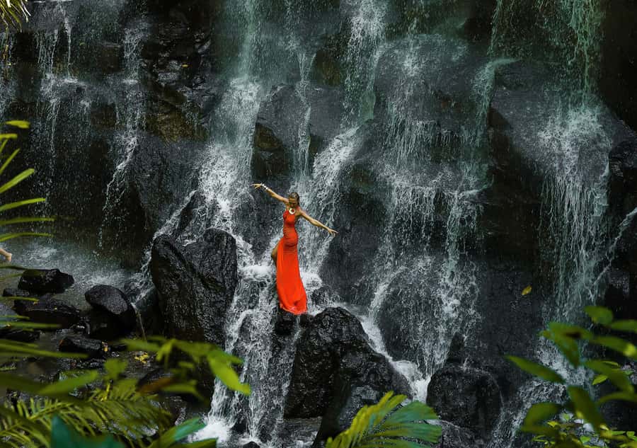 Ubud: Rice Terrace, Holy Water Temple & Waterfalls Trek Tour - Key points at a glance