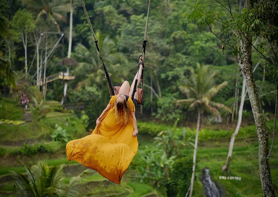 Ubud: Rice Terrace, Holy Water Temple & Waterfalls Trek Tour - Kanto Lampo’s layered cascades