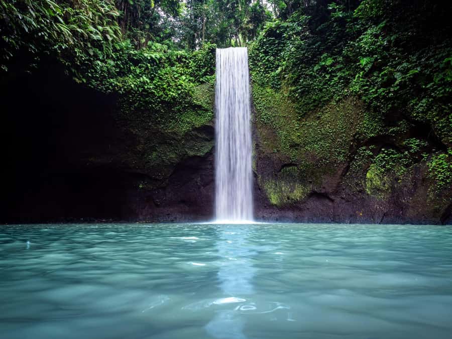 Ubud: Rice Terraces, Water Temple, & Waterfalls Private Tour - Tibumana’s taller drop and blue pool