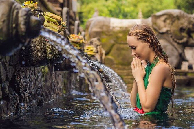 UBUD Spring Temple, Waterfall, Rice Terraces Private Tour - Ulu Petanu Waterfall for a Cooler Pause