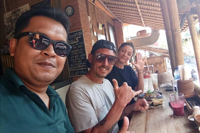 Ubud Tour Monkey Forest, Rice Terrace, Swing, Temple, Waterfall - Tegenungan Waterfall and the stairs below
