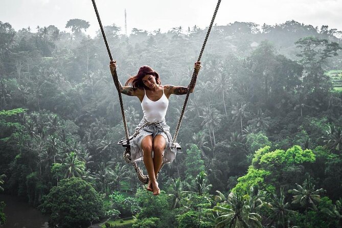 Ubud waterfall, rice terraces, and swing explore - Tegenungan Waterfall and the Petanu River setting