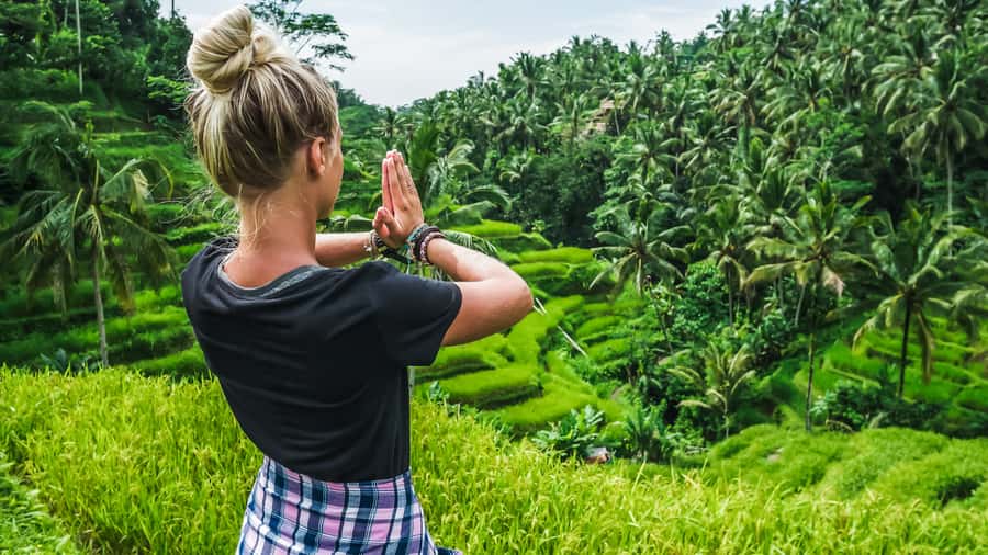 Ubud: Waterfall, Rice Terraces & Monkey Forest Private Tour - Ubud Market and Palace: a quick look at town life