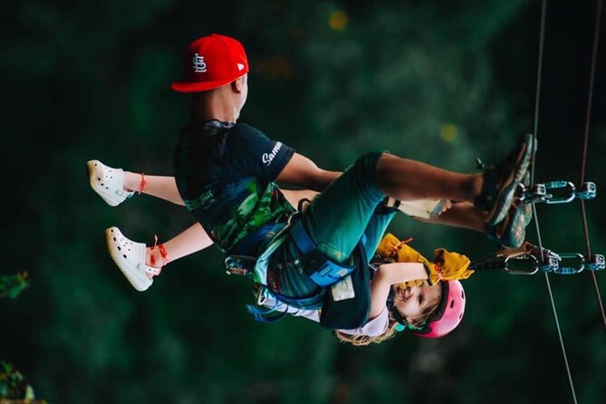Ubud Zip-Line Adventure, Rice Terrace & ATV Quad Bike - Gliding above the Tegalalang rice terraces