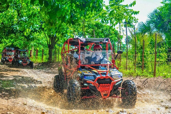 Ultimate Dune Buggy and ATV Adventure with Cenote, Beach & Ranch - Leaving Punta Cana by open-air safari truck
