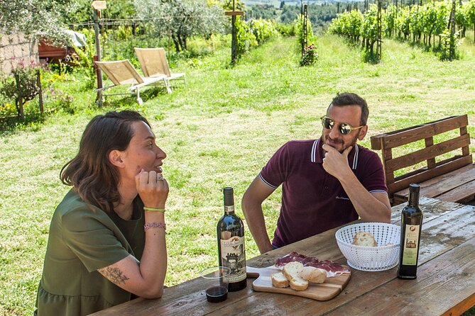 Visit to the Cinta Senese farm in Montepulciano - From the small cellar to the covered porch