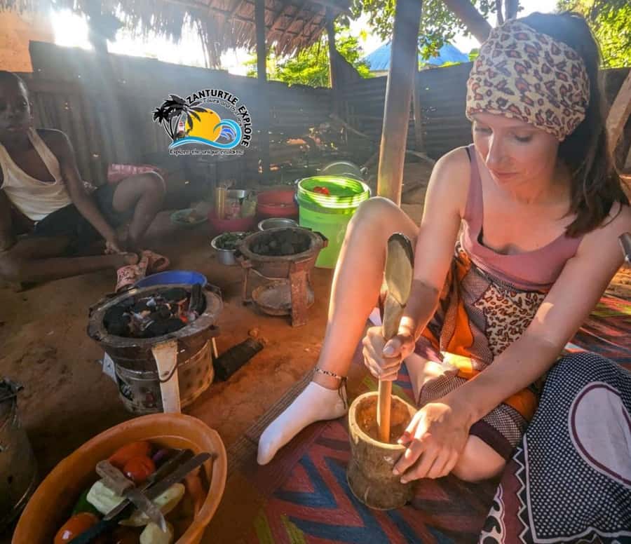 Zanzibar: Spice Farm Tour with Traditional Cooking Class - Harvesting ingredients for a Swahili meal